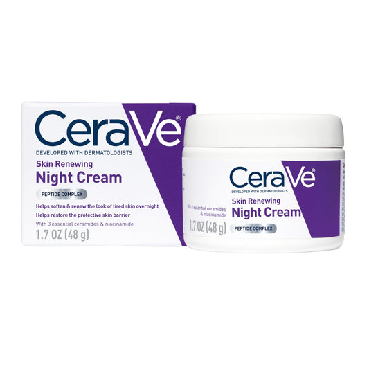 CeraVe Night Cream, Face Moisturizer, Skin Care for Dry Skin, 1.7oz