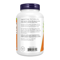 NOW Foods Supplements, Organic Spirulina 500 mg with Vitamins, Minerals and GLA (Gamma-Linolenic Acid), 500 Tablets