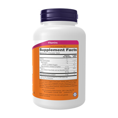 NOW Supplements, Vitamin C-500, Antioxidant Protection*, Cherry Flavor, 100 Chewable Lozenges