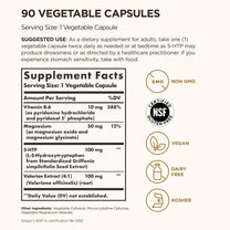 Solgar 5-HTP 100 mg, 90 Vegetable Capsules - Promotes Relaxation, Vegan