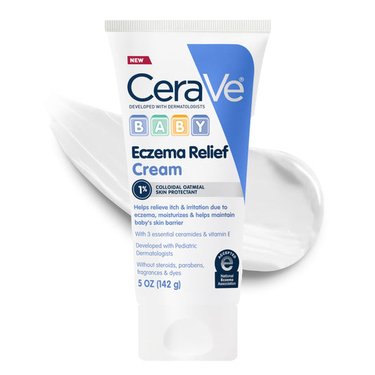 CeraVe Baby Eczema Relief Cream with 1% Colloidal Oatmeal & Vitamin E, 5oz