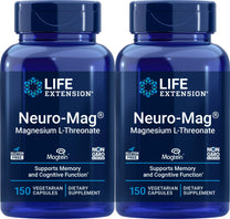 Life Extension Neuro-Mag Magnesium L-Threonate, 150 Veg Caps (Pack of 2)