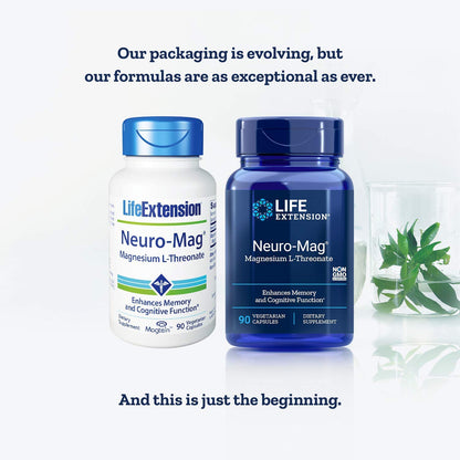 Life Extension - Neuro-Mag, Magnesium L-Threonate Dietary Supplement 90 capsules