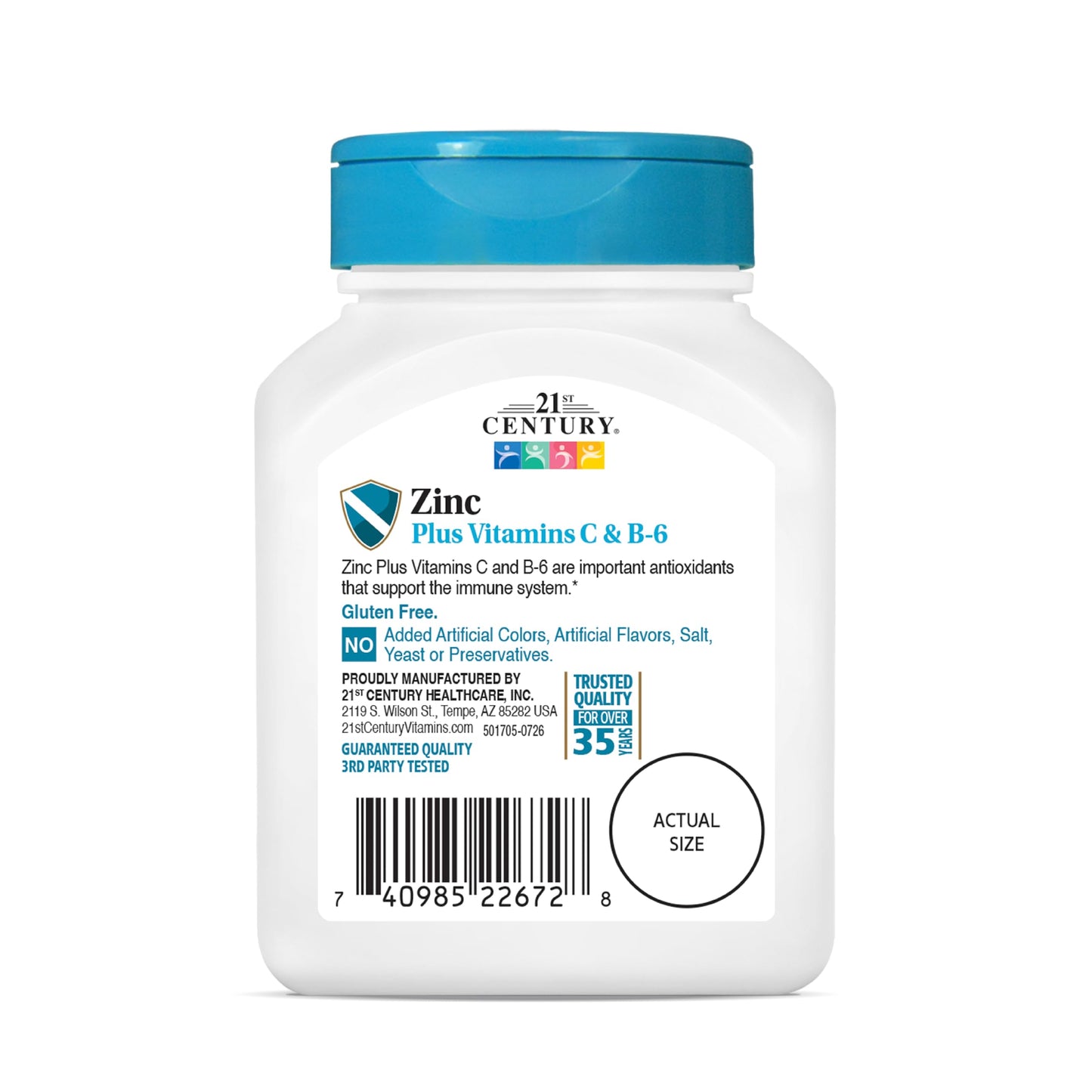 21st Century Zinc Chewable Withc & B6 - Cherry, 90 Count