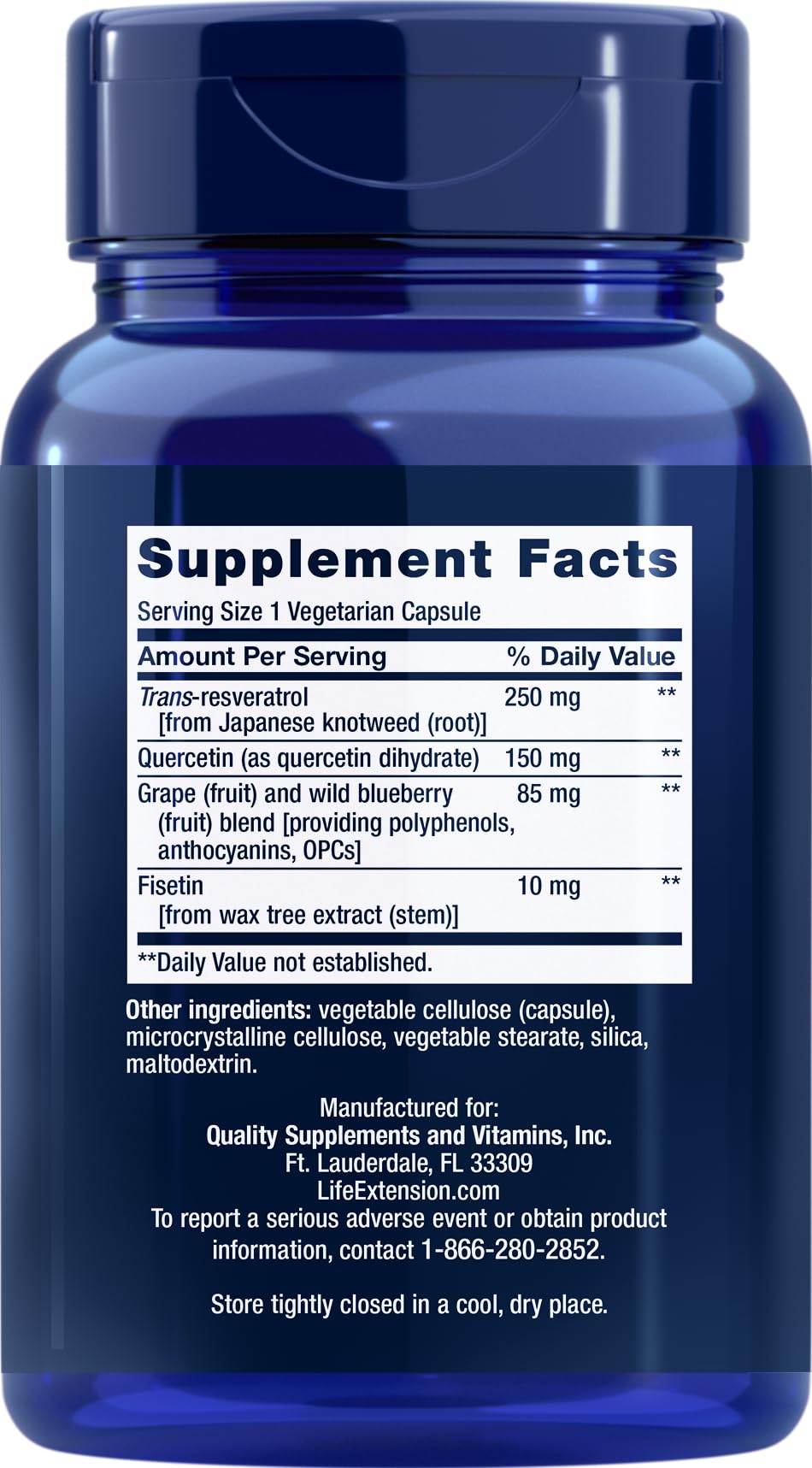 Life Extension Optimized Resveratrol, 90 Vegetarian Capsules