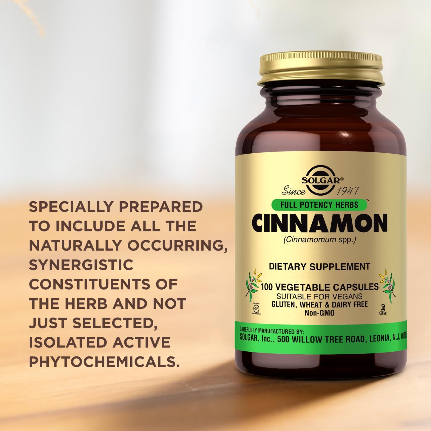 Solgar - FP Cinnamon Vegetable Capsules 100 Count
