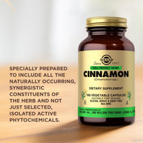 Solgar - FP Cinnamon Vegetable Capsules 100 Count