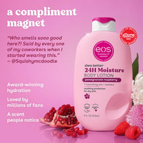eos Shea Better 24H Moisture Body Lotion- Pomegranate Raspberry, 16 fl oz
