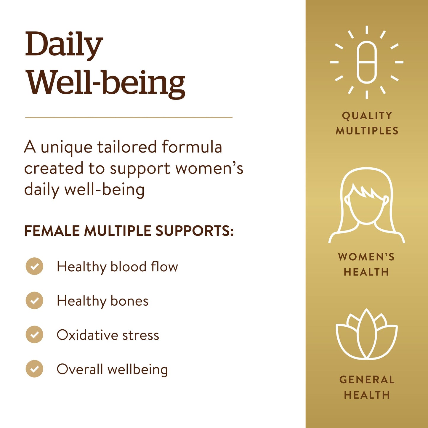 Solgar Female Multiple, 120 Tablets, Multivitamin, Mineral & Herbal Formula