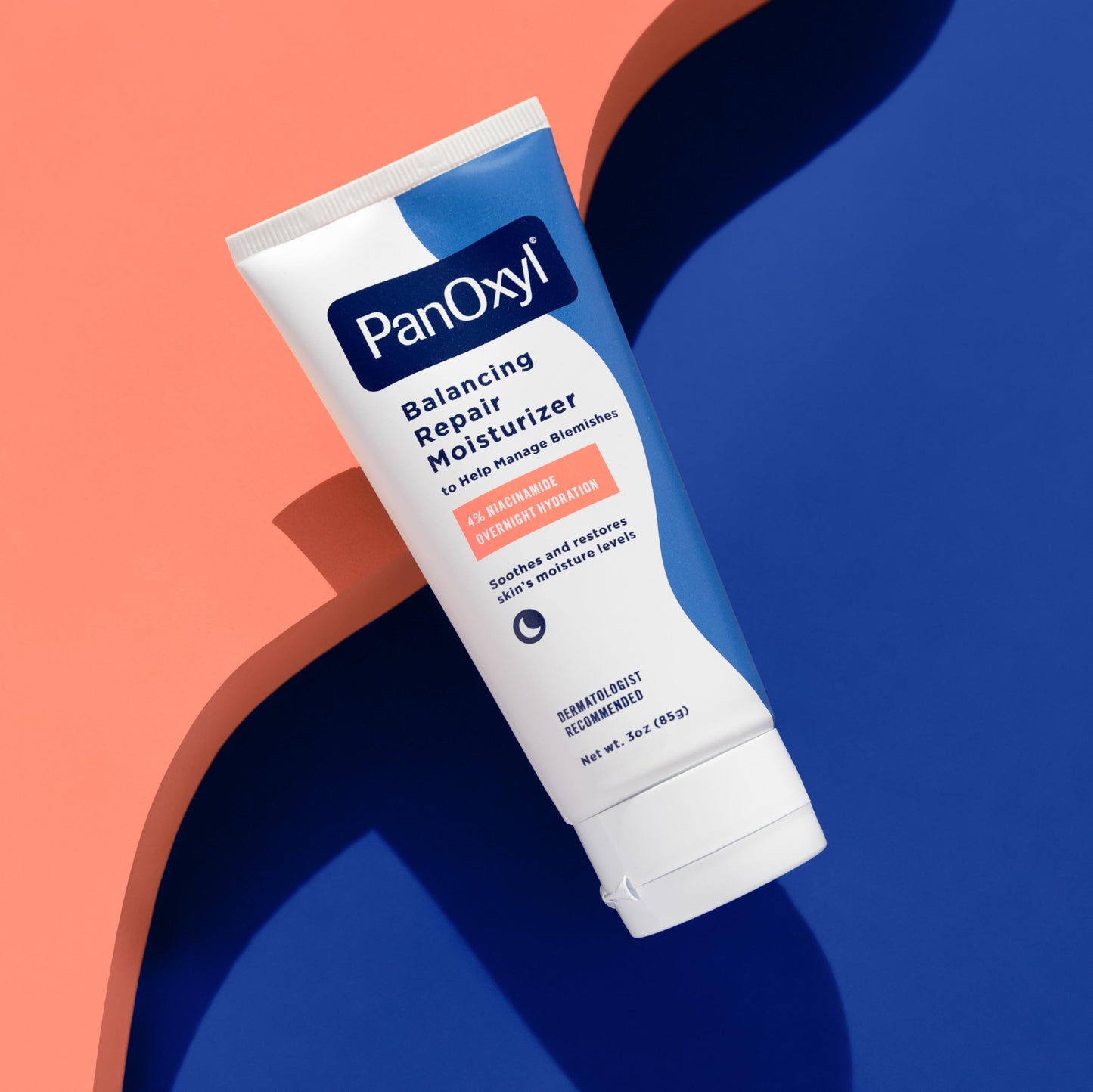 PanOxyl PM Balancing Repair Moisturizer with Niacinamide, Ceramides and Cica, Hydrating Face Moisturizer, Acne Prone Skin and Dry Skin, Non-Comedogenic Night Face Moisturizer, 3 oz (Pack of 2)