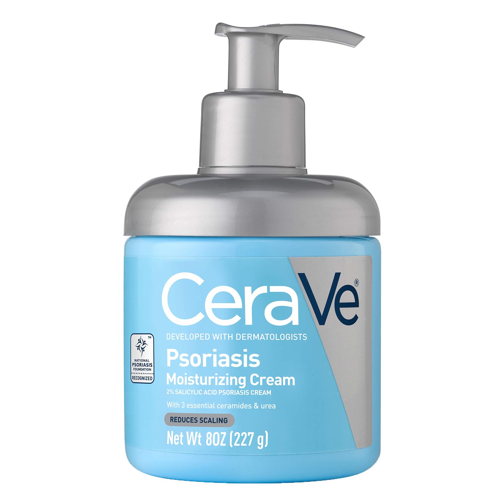 CeraVe Psoriasis Cream, Salicylic Acid Moisturizing Dry Skin Treatment, 8oz