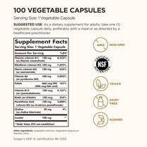 Solgar B-Complex "100", 100 Vegetable Capsules - Nervous System Support - Supports Energy Metabolism - Non-GMO, Vegan, Gluten Free, Dairy Free, Kosher - 100 Servings