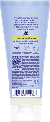 eos Travel Vanilla Cashmere Body Wash- Mini Size, Toiletries, 2.5 fl oz