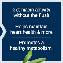 Life Extension No Flush Niacin, B3 for Heart Health, Cholesterol & Energy Support, Non-GMO, Gluten-Free, 100 Capsules