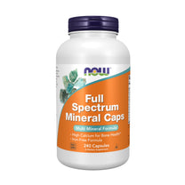 NOW Supplements, Full Spectrum Mineral Caps, Multi Mineral Formula, 240 Veg Capsules