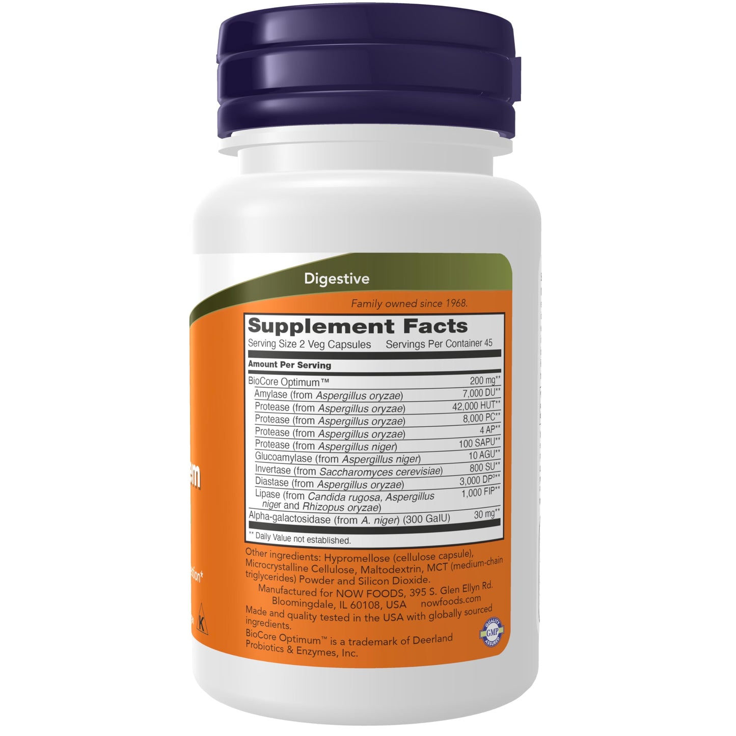 NOW Foods Supplements, Optimal Digestive System, Full Spectrum Enzymes, 90 Veg Capsules