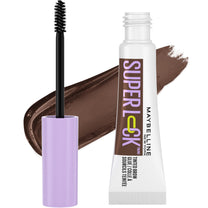 Maybelline Super Lock Brow Glue Eyebrow Gel, Lightweight and Waterproof Tinted Brow Gel For Up To 24HR Hold, Deep Brown, 1 Count