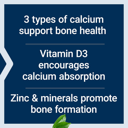 Life Extension Bone Restore Calcium Supplement, Vitamin D3, Magnesium, Boron, zinc, Manganese, Silicon, Helps Maintain Healthy Bone Density, Gluten-Free, Non-GMO, 120 Capsules