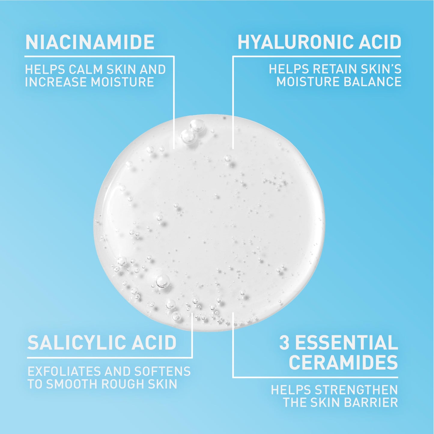 CeraVe Renewing Salicylic Acid Cleanser, BHA Exfoliating Face Wash, 16oz