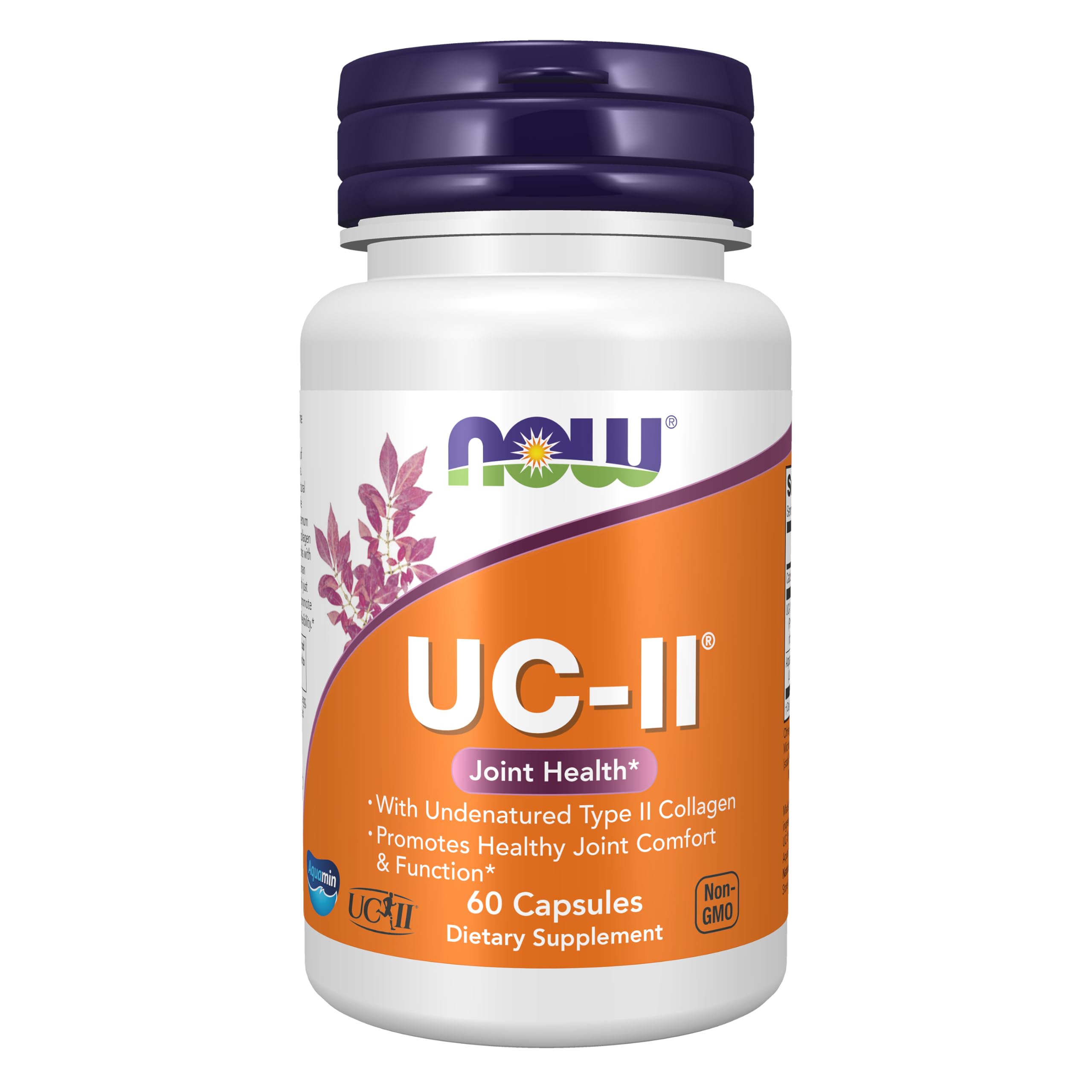 NOW Foods Supplements, UC-II Type II Collagen with Undenatured Type II Collagen, 60 Veg Capsules