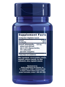 Life Extension Optimized Ashwagandha - Stress Management Supplement for a Healthy Stress Response, Focus, Memory, Stress Relief - Vegetarian, Gluten-Free, Non-GMO, 60 Capsules