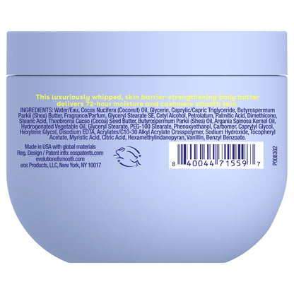 eos Cashmere Whipped Oil Body Butter- Vanilla, Moisturizing Formula, 10 oz