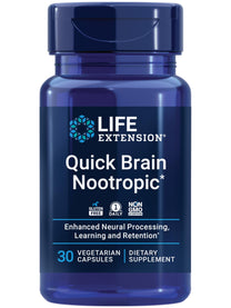Life Extension Quick Brain Nootropic, Fast Thinking and Focus, 30 Capsules
