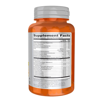 NOW Foods Sports Nutrition, Sports Energy Extreme with B Vitamins and other cofactors such as Chromium, Magnesium Malate and Carnitine, 90 Veg Capsules