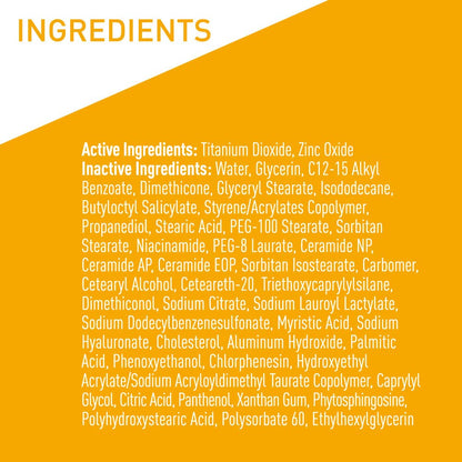 CeraVe Hydrating Mineral Sunscreen SPF 30 with Hyaluronic Acid, 2.5oz