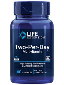 Life Extension Two-Per-Day Multivitamin - for Heart, Brain, Blood Vessel & Cellular Health – Essential Vitamins & Minerals for Well-Being - Two Per Day - Gluten-Free – Non-GMO – 60 Capsules
