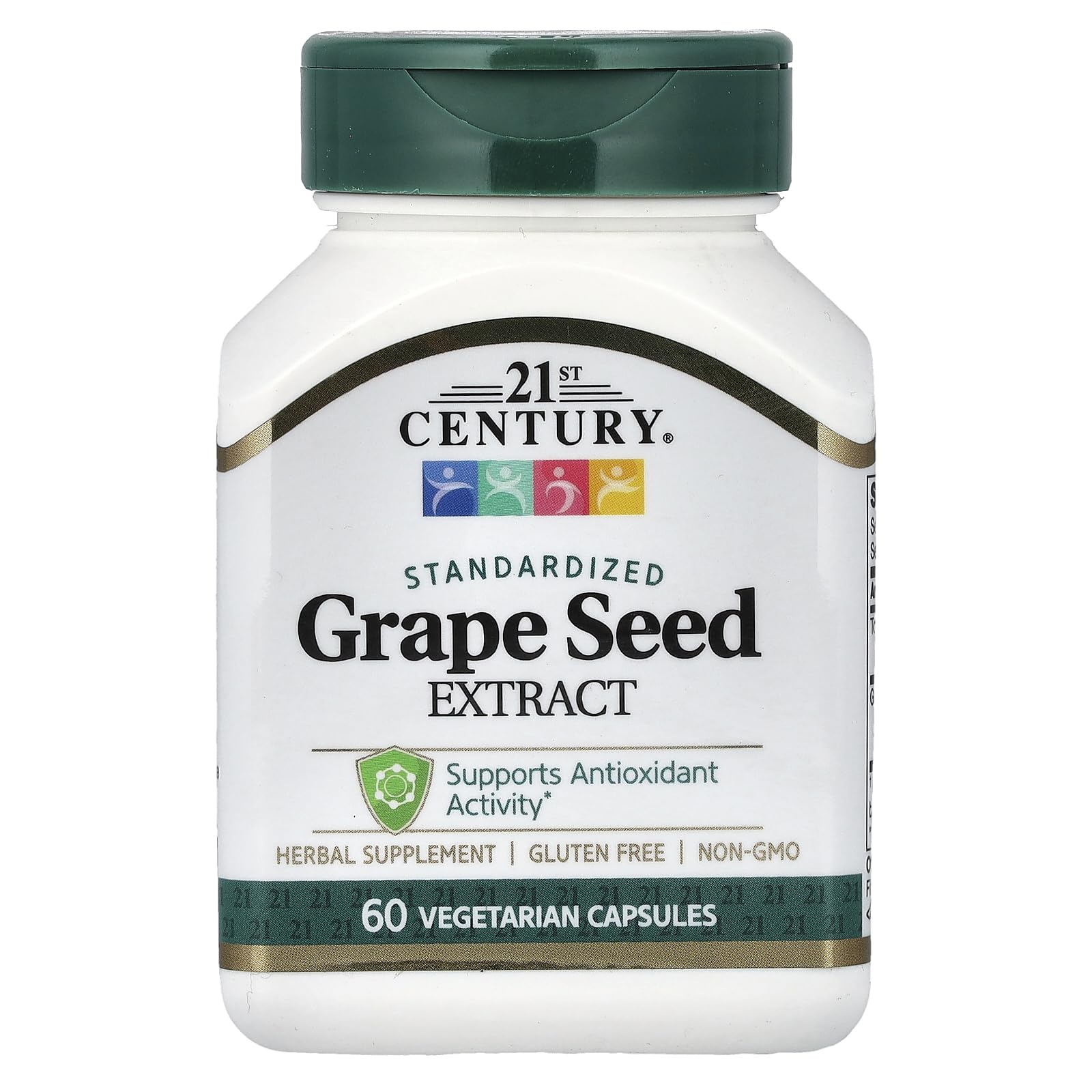 21st Century Grape Seed Extract Capsules, Antioxidant Support, 60 Count