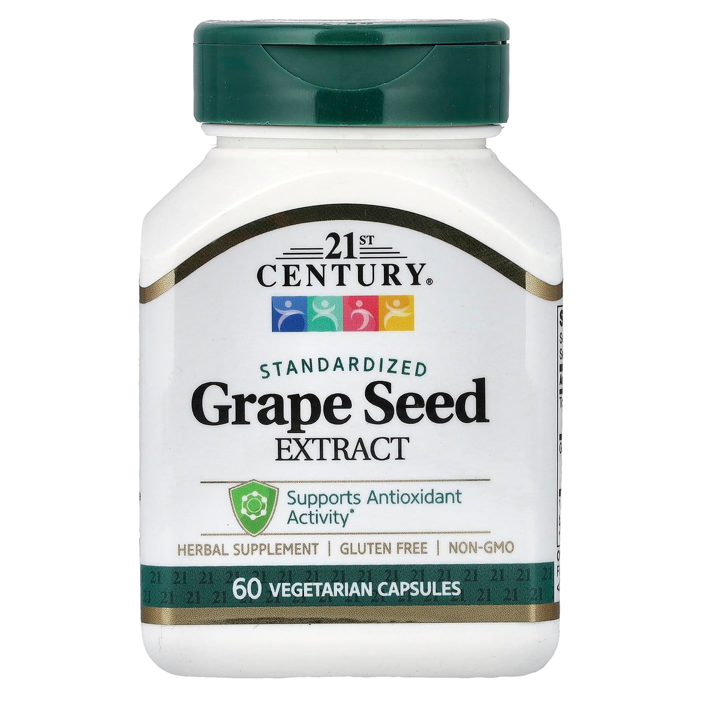21st Century Grape Seed Extract Capsules, Antioxidant Support, 60 Count