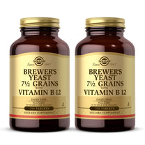 Solgar Brewer's Yeast 7 ½ Grains with Vitamin B12 - 250 Tablets, Pack of 2 - Non-GMO, Vegan, Dairy Free, Kosher - 82 Total Servings