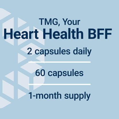 Life Extension TMG, trimethylglycine, Encourages Healthy homocysteine Levels, Non-GMO, Gluten-Free, Vegetarian, 60 Capsules