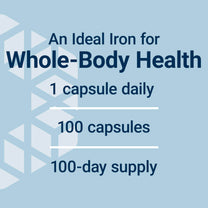 Life Extension Iron Protein Plus, Iron Protein succinylate, absorbable Iron Supplement for Whole-Body Health, Non-GMO, Gluten-Free, Vegetarian, 100 Capsules