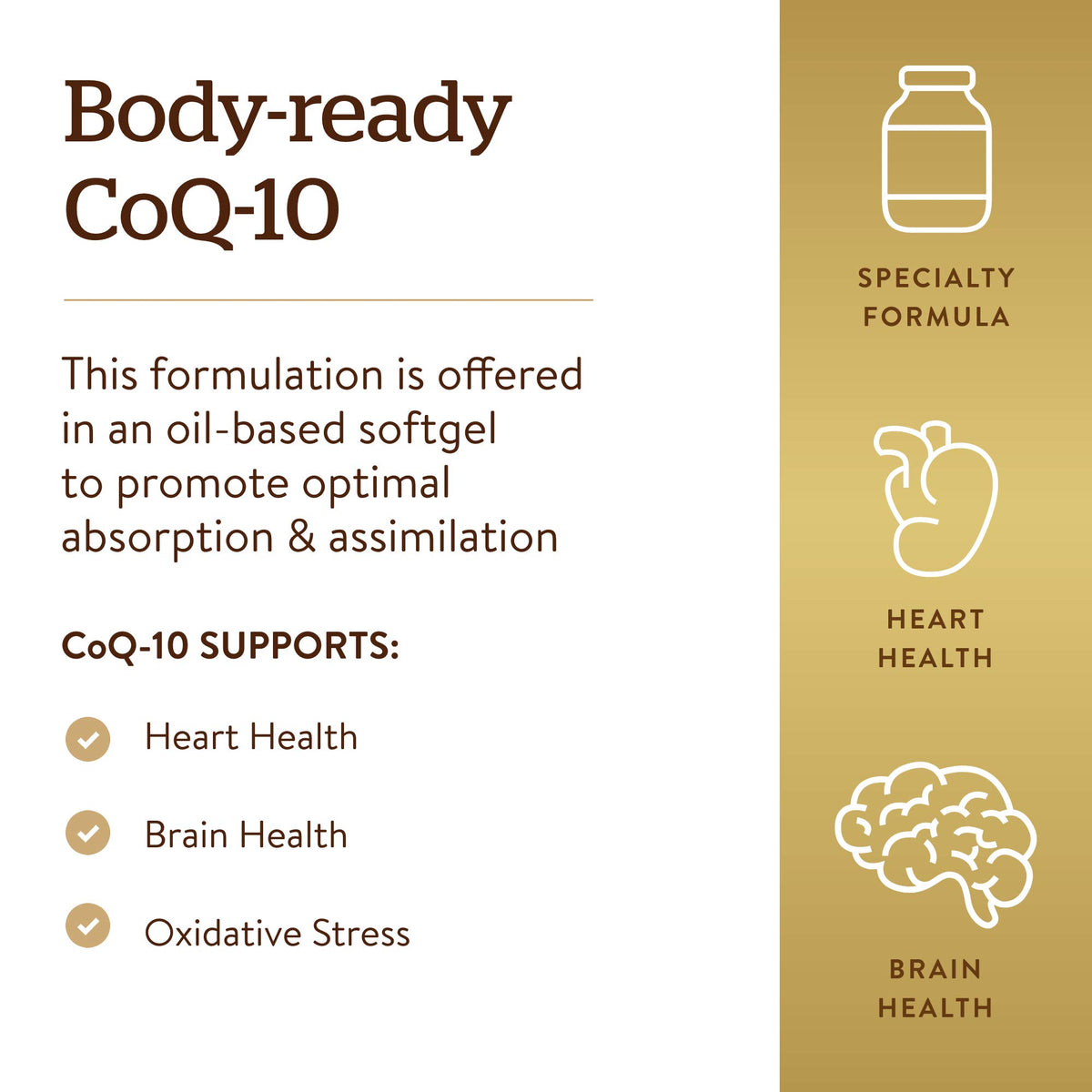 Solgar Megasorb CoQ-10 200 mg, 60 Softgels, Supports Heart & Brain Function