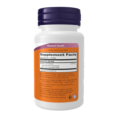 NOW Foods Supplements, GlucoFit® with 18% Corosolic Acid, Supports Glucose Metabolism*, 60 Softgels