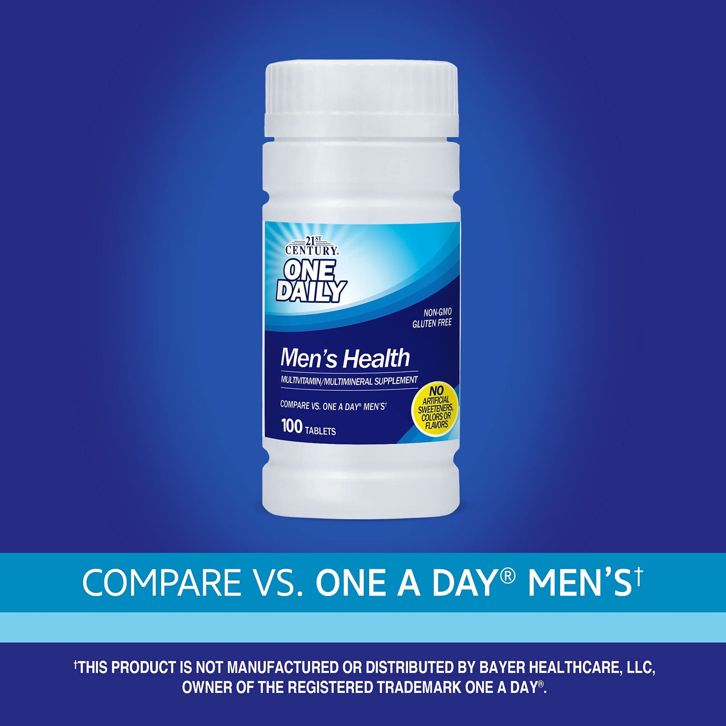 21st Century One Daily Men's Health Multivitamin Tablets, 100 Count
