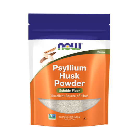 NOW Foods Supplements, Psyllium Husk Powder, Non-GMO Project Verified, Soluble Fiber, 24-Ounce