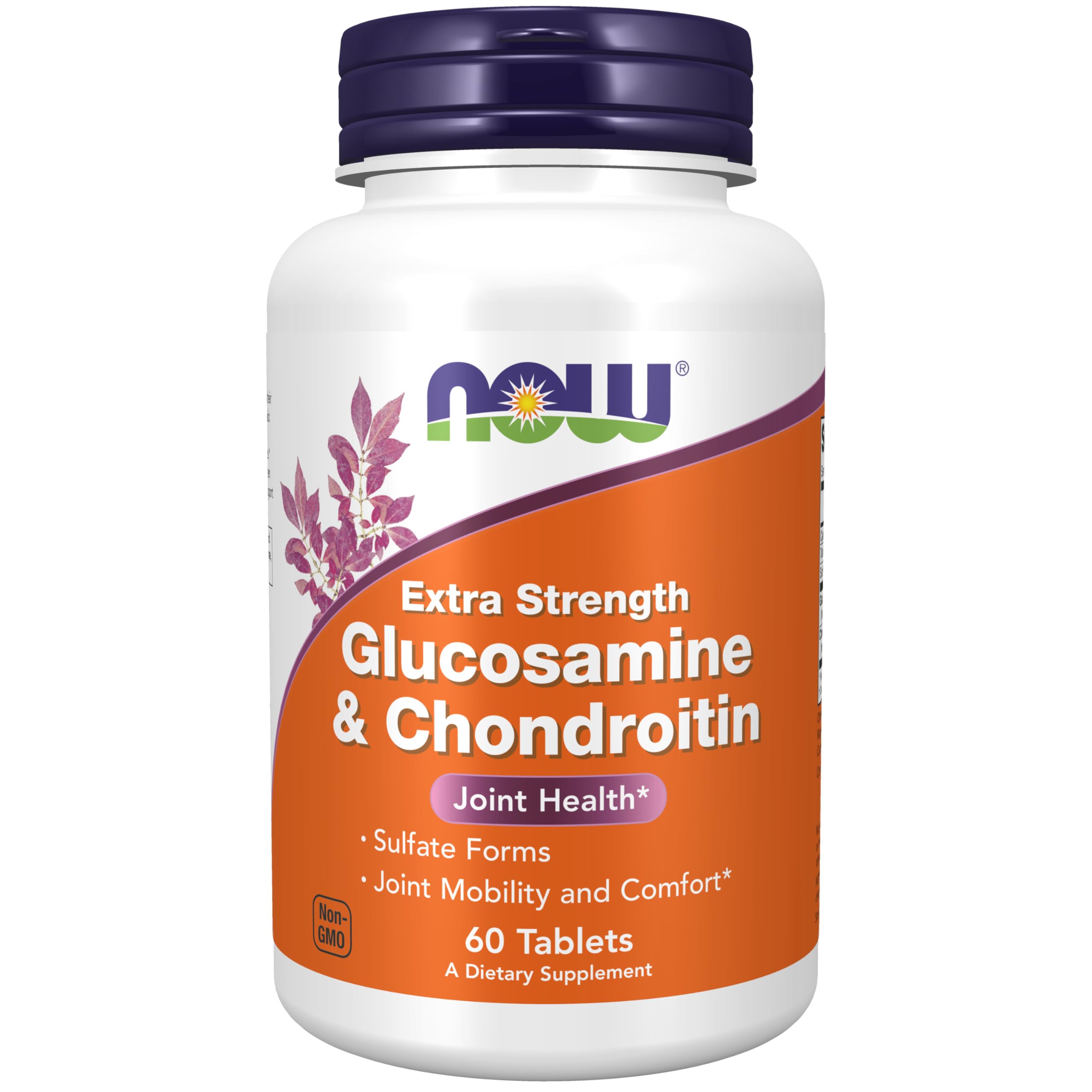 NOW Foods Supplements, Glucosamine & Chondroitin Extra Strength, Sulfate Forms, 60 Tablets