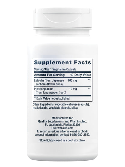 Life Extension GEROPROTECT® Autophagy Renew, Luteolin, piperlongumine, Cellular Health Support, Healthy Aging, Gluten-Free, Non-GMO, Vegetarian, 30 Capsules