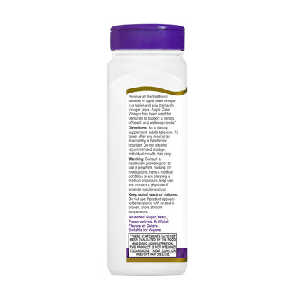 21st Century Apple Cider Vinegar 300mg Tablets, Metabolism, 250 Count