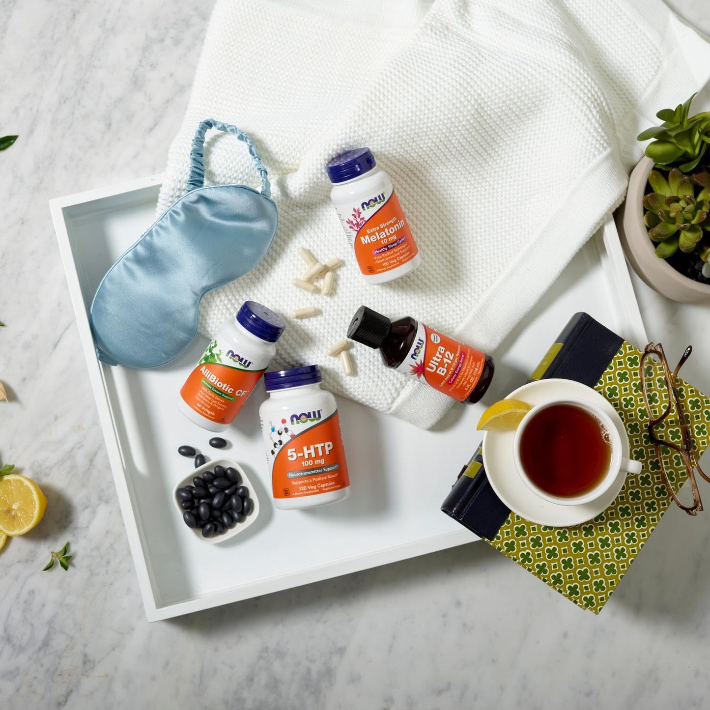 NOW Supplements, AlliBiotic CF™, with Garlic Extract, Olive Leaf Extract, Elderberry & Oregano, Non-Drowsy Formula, 60 Softgels
