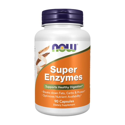 NOW Foods, Super Enzymes, Formulated with Bromelain, Ox Bile, Pancreatin and Papain, Super Enzymes, 270 Capsules