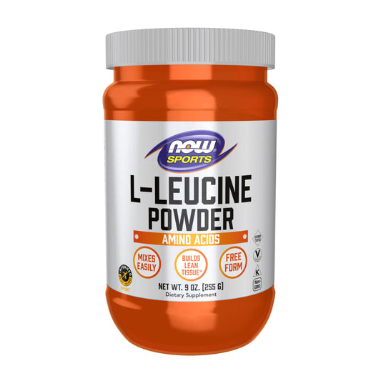 NOW Foods Sports Nutrition, L-Leucine Powder, Builds Lean Tissue*, Amino Acids, 9-Ounce
