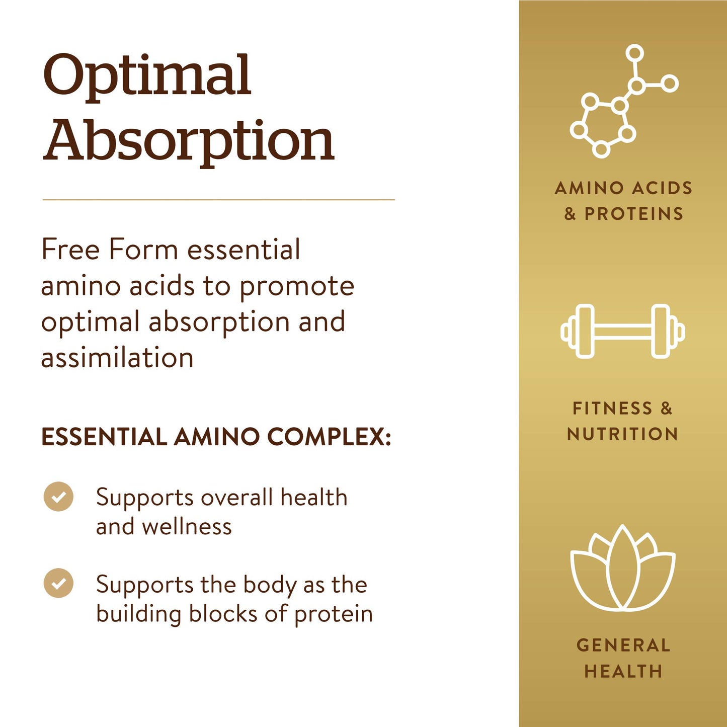 Solgar Essential Amino Complex, 90 Vegetable Capsules - Free Form Essential
