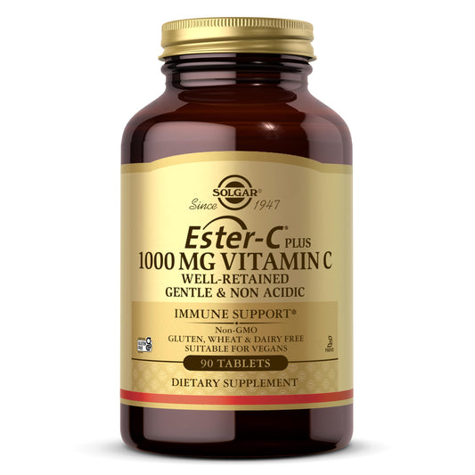 Solgar Ester-C Plus 1000 mg Vitamin C, 90 Tablets - Gentle On The Stomach