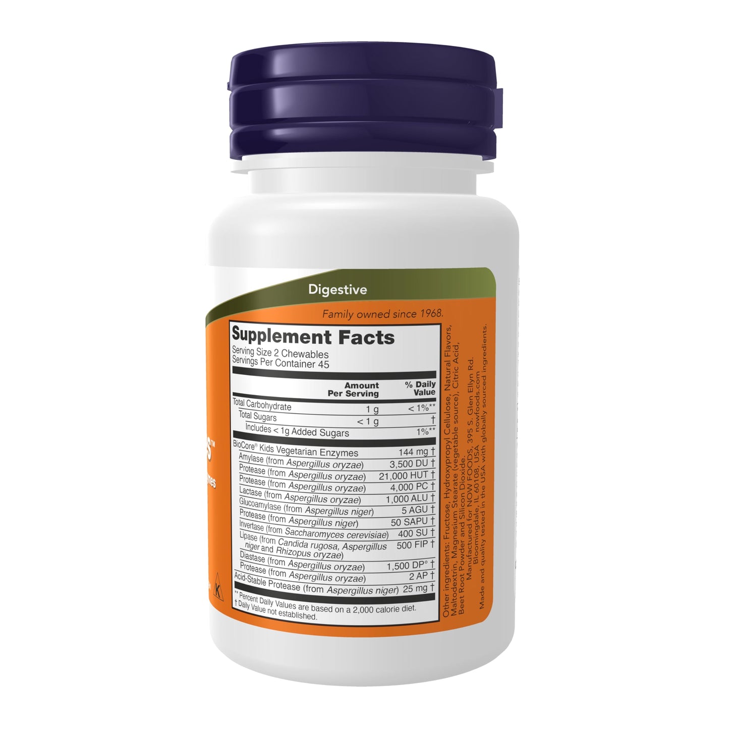 NOW Foods Supplements, ChewyZymes, Broad Spectrum Chewable Enzymes, Berry Flavor, 90 Chewables