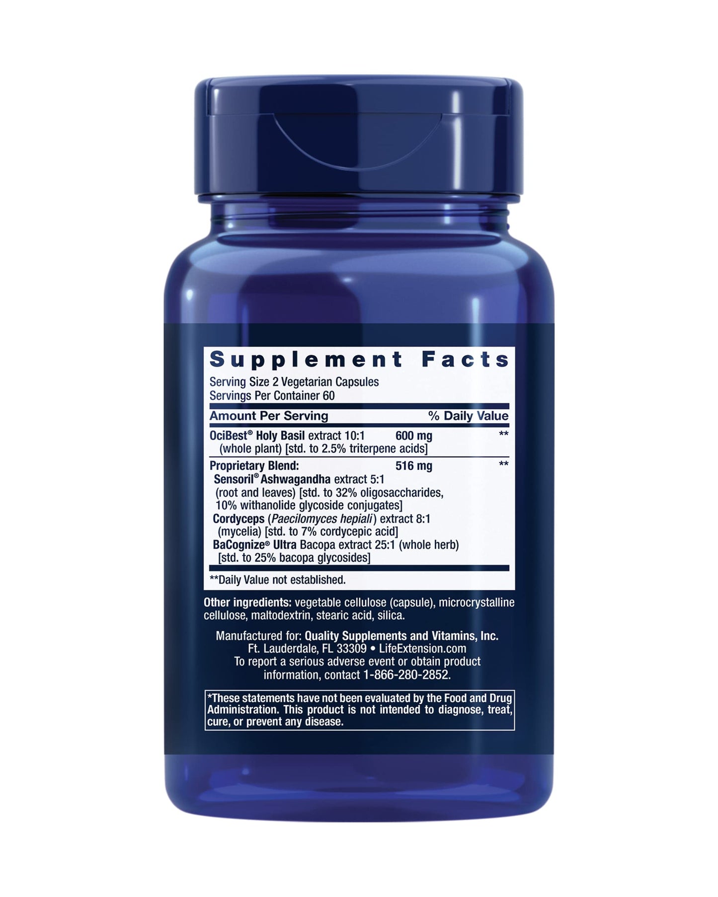 Life Extension Adrenal Energy Formula, 120 Capsules