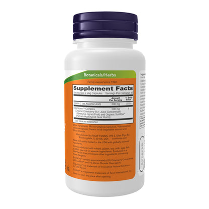 NOW Foods Supplements, ElderMune 65:1 Elderberry Juice Concentrate With Vitamin C, Immune System Support, 90 Veg Capsules